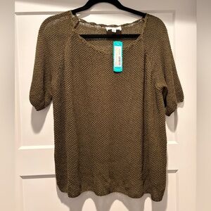 Kaileigh Alaro Short Sleeve Knit Top - Large